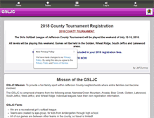 Tablet Screenshot of jeffcosoftball.com
